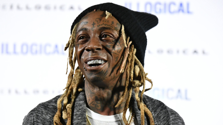 Lil Wayne, l'air heureux