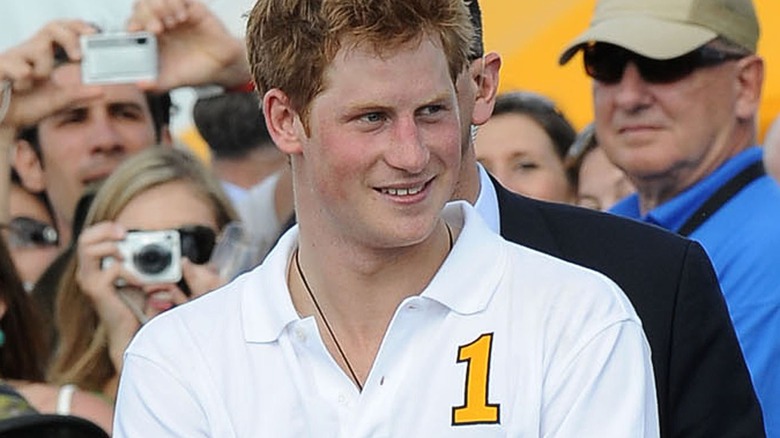 Le prince Harry posant