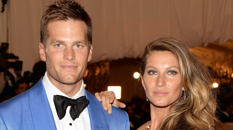 Tom Brady et Gisele Bundchen lors d'un événement 