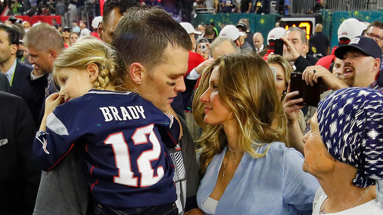 Tom Brady et Gisele Bundchen lors d'un événement 