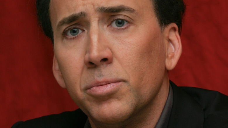 nicolas cage à l'événement presse