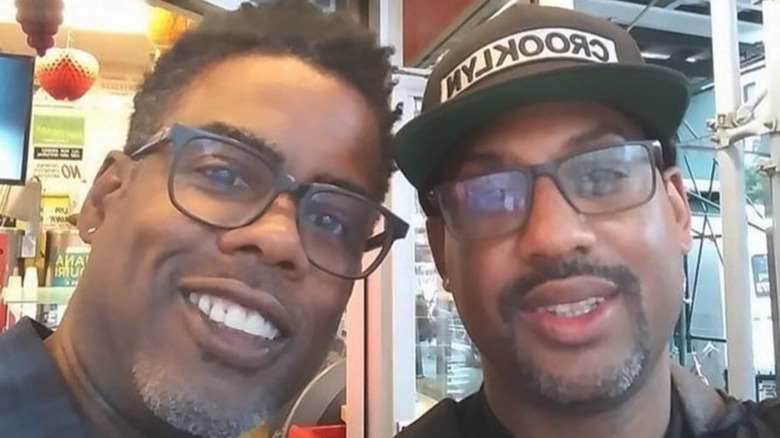 Chris Rock avec son frère Kenny Rock