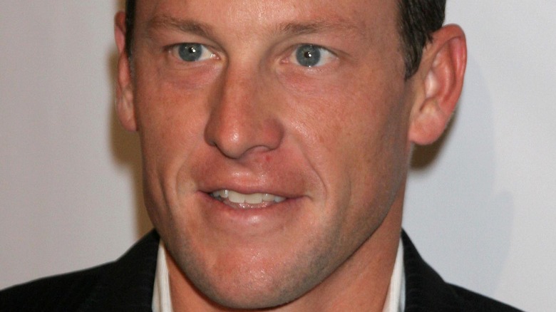 Lance Armstrong lors d'un gala