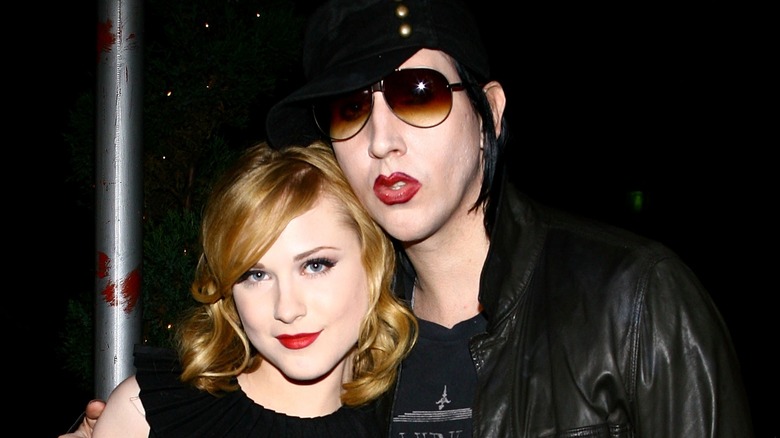 Evan Rachel Wood et Marilyn Manson en 2007.