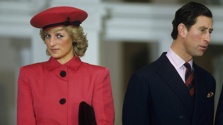 La princesse Diana et le prince Charles lors d'un événement