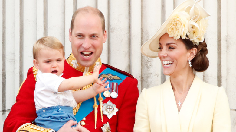 Prince William, Kate Middleton et Prince Louis