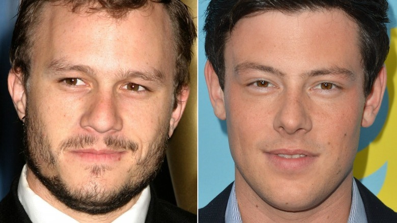 Heath Ledger, Corey Monteith souriant