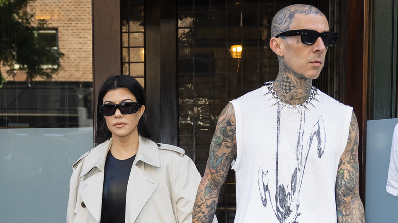 Kourtney Kardashian et Travis Barker en octobre 2021