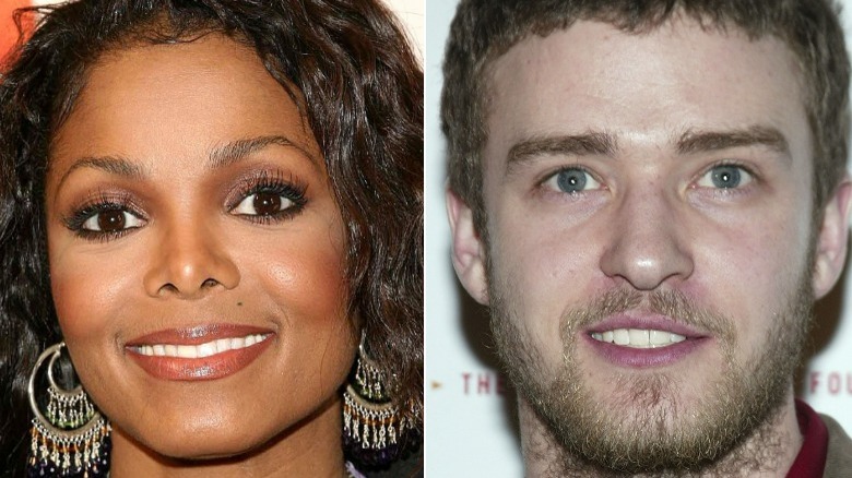 Janet Jackson, Justin Timberlake souriant