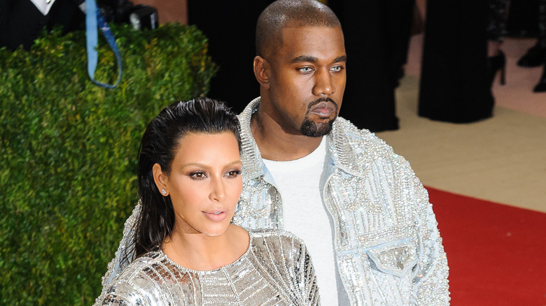 Kim et Kanye posent ensemble