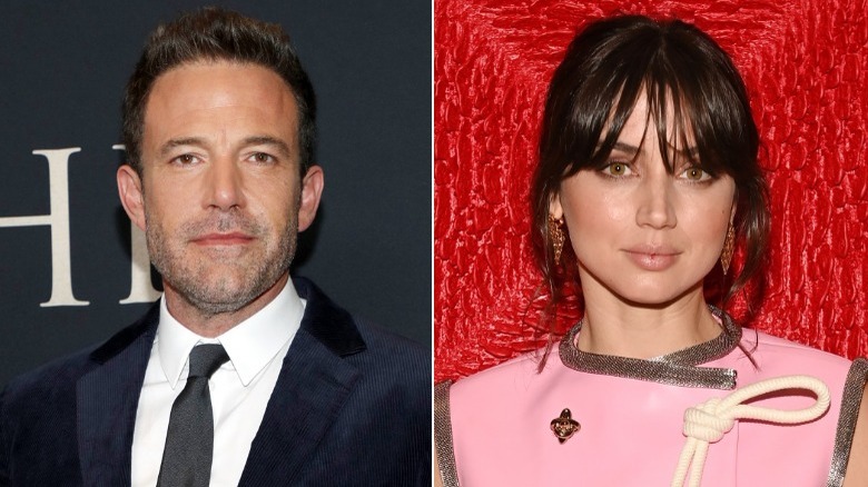 Ben Affleck et Ana de Armas regardent la caméra