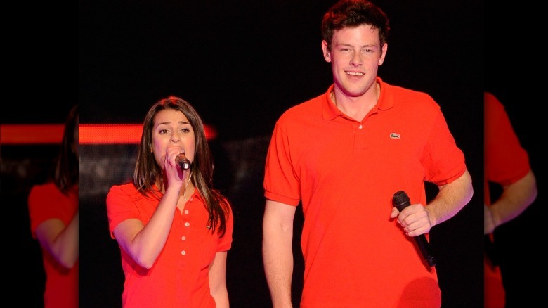 Scène Lea Michele et Cory Monteith