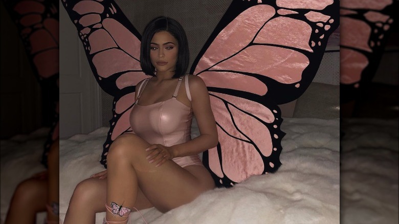 Kylie Jenner sur Instagram en costume de papillon