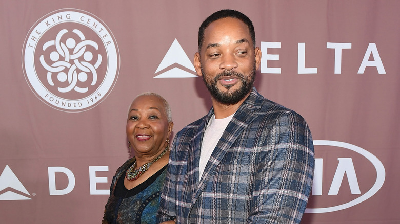 Caroline Bright et Will Smith lors d'un événement