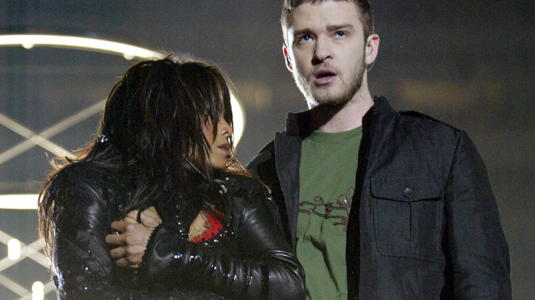 Janet Jackson et Justin Timberlake au Super Bowl 2004