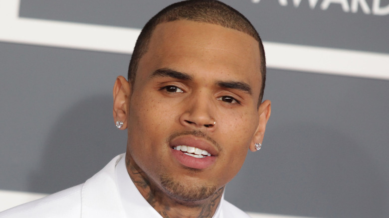 Chris Brown lors d'une remise de prix