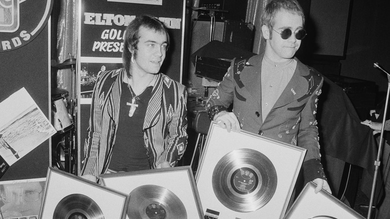 Elton John et Bernie Taupin au début des années 1970