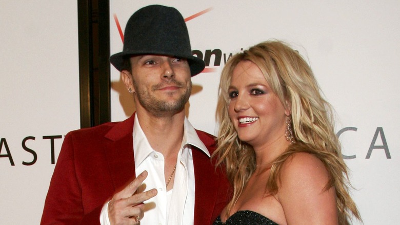 Kevin Federline et Britney Spears sur le tapis rouge