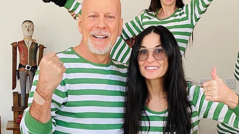 Bruce Willis et Demi Moore dans des tenues assorties