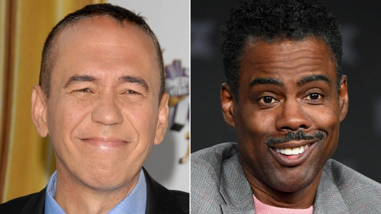 Gilbert Gottfried et Chris Rock souriant