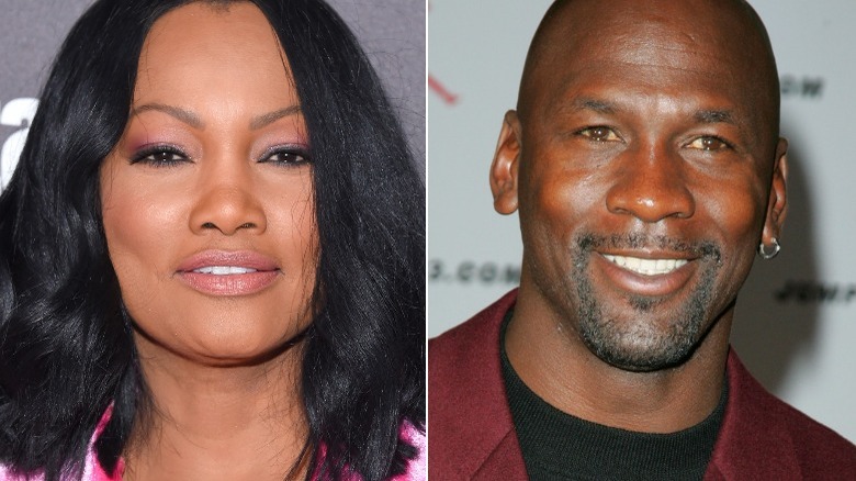 Garcelle Beauvais et Michael Jordan souriants