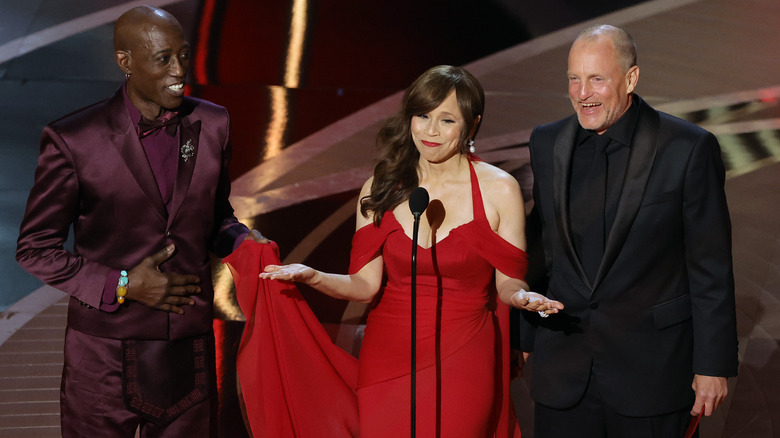 Wesley Snipes, Rosie Perez et Woody Harrelson posent