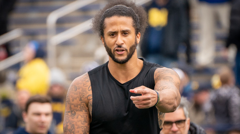 Colin Kaepernick sur le terrain en 2022