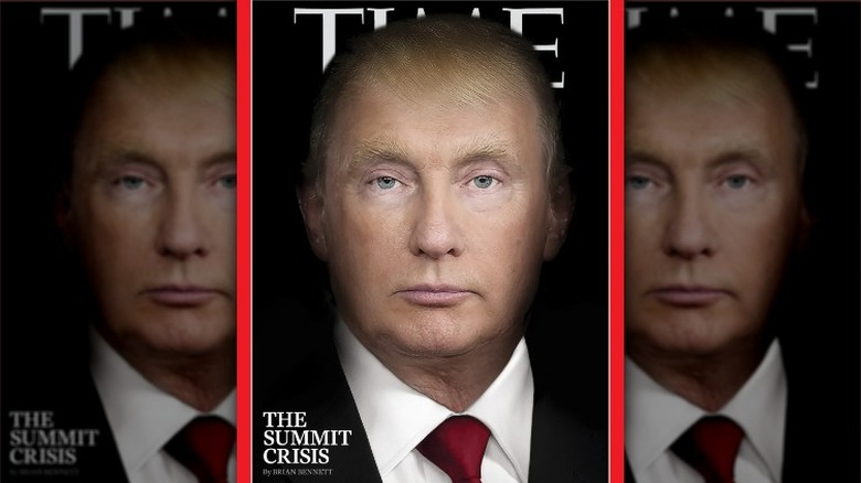 Couverture composite Time's Poutine-Trump
