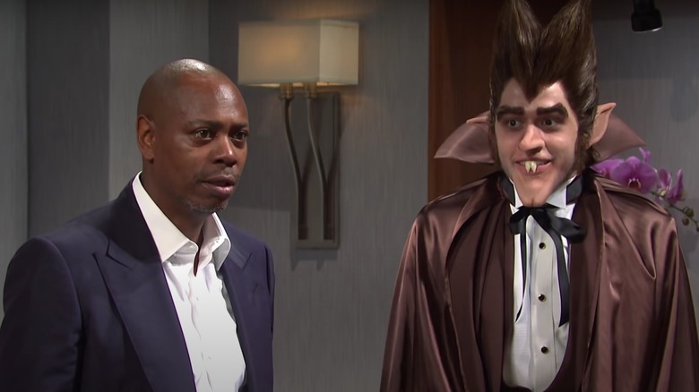 Dave Chappelle et Pete Davidson sur SNL 