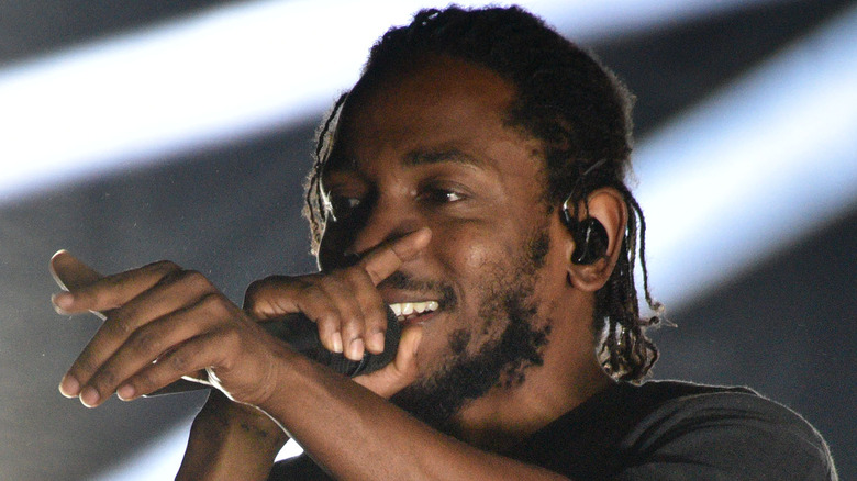 Kendrick Lamar sur scène en 2018