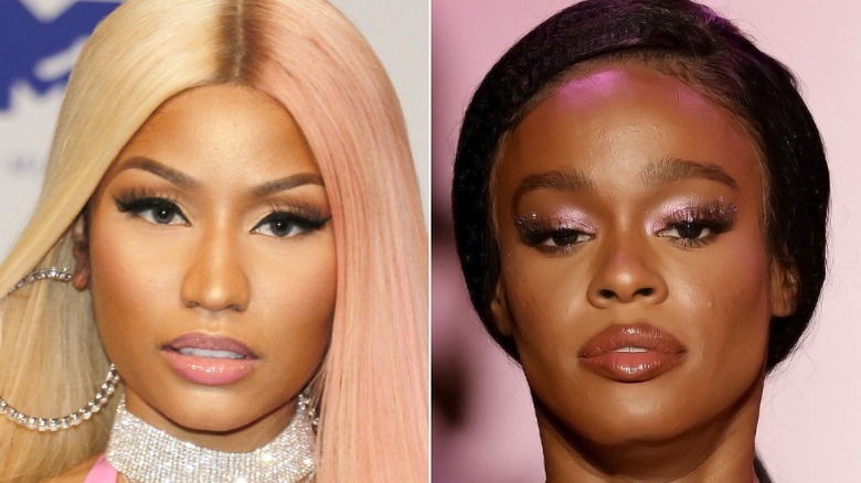 Une image composite de Nicki Minaj et Azealia Banks