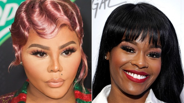 Une image composite de Lil' Kim et Azealia Banks