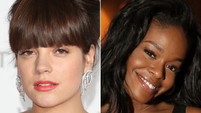 Une image composite de Lily Allen et Azealia Banks