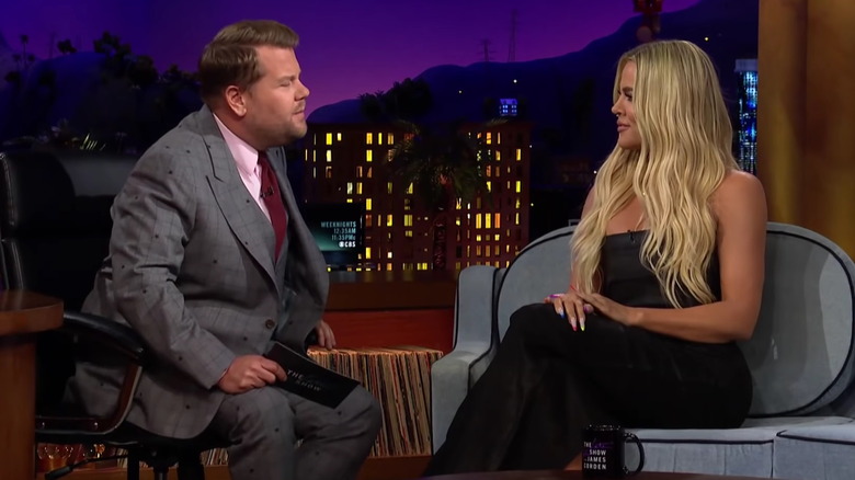 James Corden avec Khloe Kardashian dans The Late Late Show