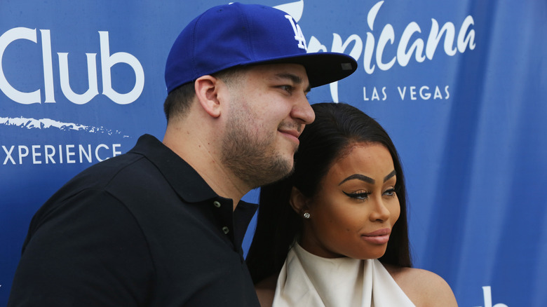 Rob Kardashian et Blac Chyna souriants