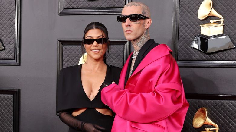 Kourtney Kardashian et Travis Barker aux Grammys