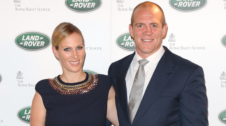 Zara Tindall, Mike Tindall posant