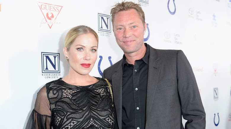 Christina Applegate et Martyn Noble sur le tapis rouge