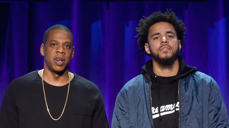 Jay-z et J. Cole posent