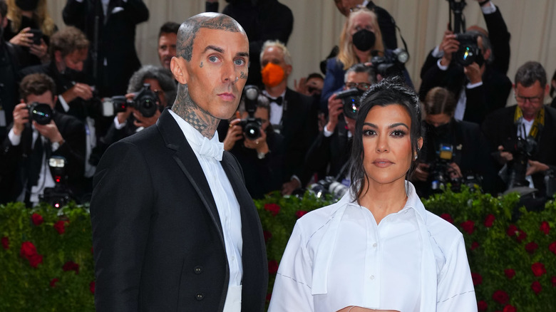 Travis Barker et Kourtney Kardashian au Met Gala 2022