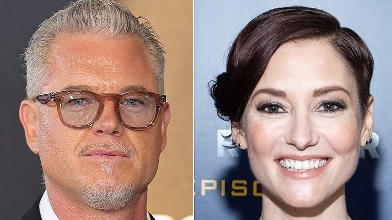 Eric Dane regardant la caméra, à gauche ; Chyler Leigh souriant, à droite