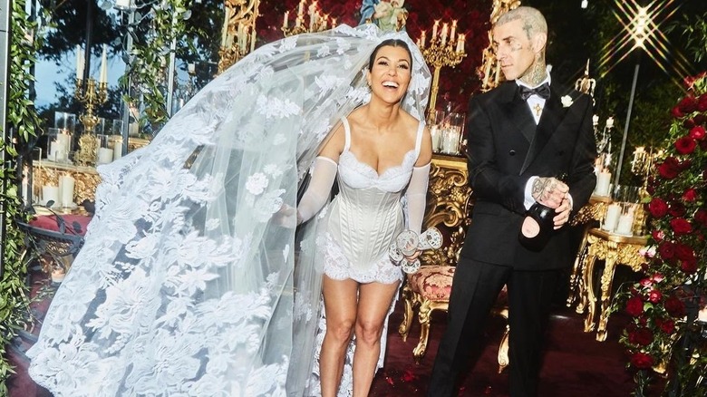 Kourtney Kardashian et Travis Barker à leur mariage