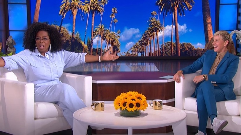 Oprah Winfrey et Ellen DeGeneres discutent