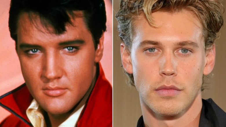 Image partagée d'Elvis Presley et d'Austin Butler