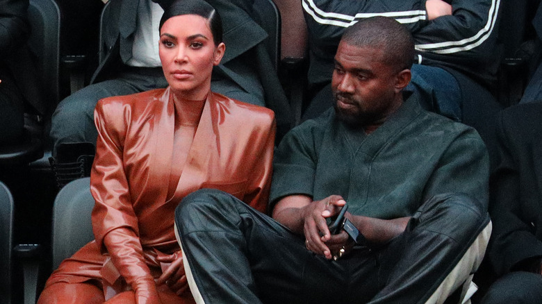 Kanye West et Kim Kardashian en 2021