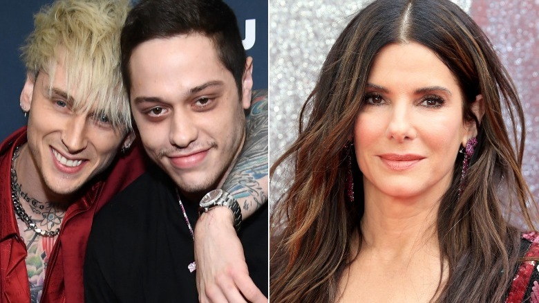 Image partagée de Machine Gun Kelly, Pete Davidson et Sandra Bullock