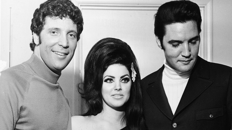 Tom Jones, Priscilla Presley et Elvis en 1971