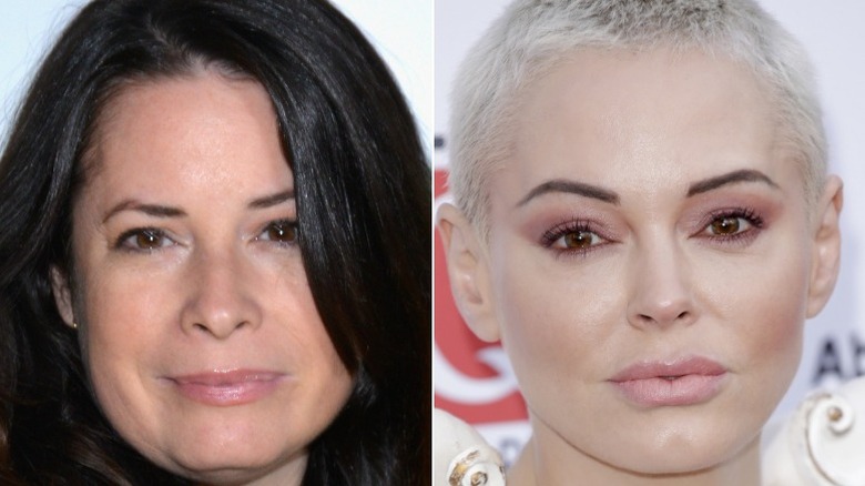 Holly Combs et Rose McGowan posant