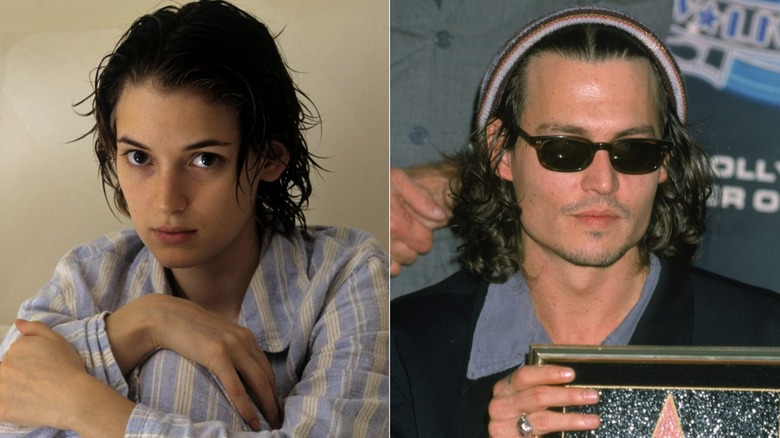 Winona Ryder en pyjama, Johnny Depp en lunettes de soleil