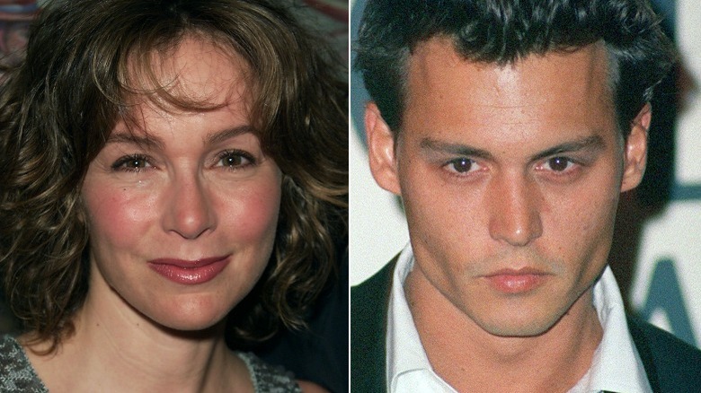 Jennifer Gray et Johnny Depp dans les années 90